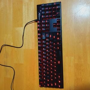 HyperX Black Gaming Keyboard with Red Backlight